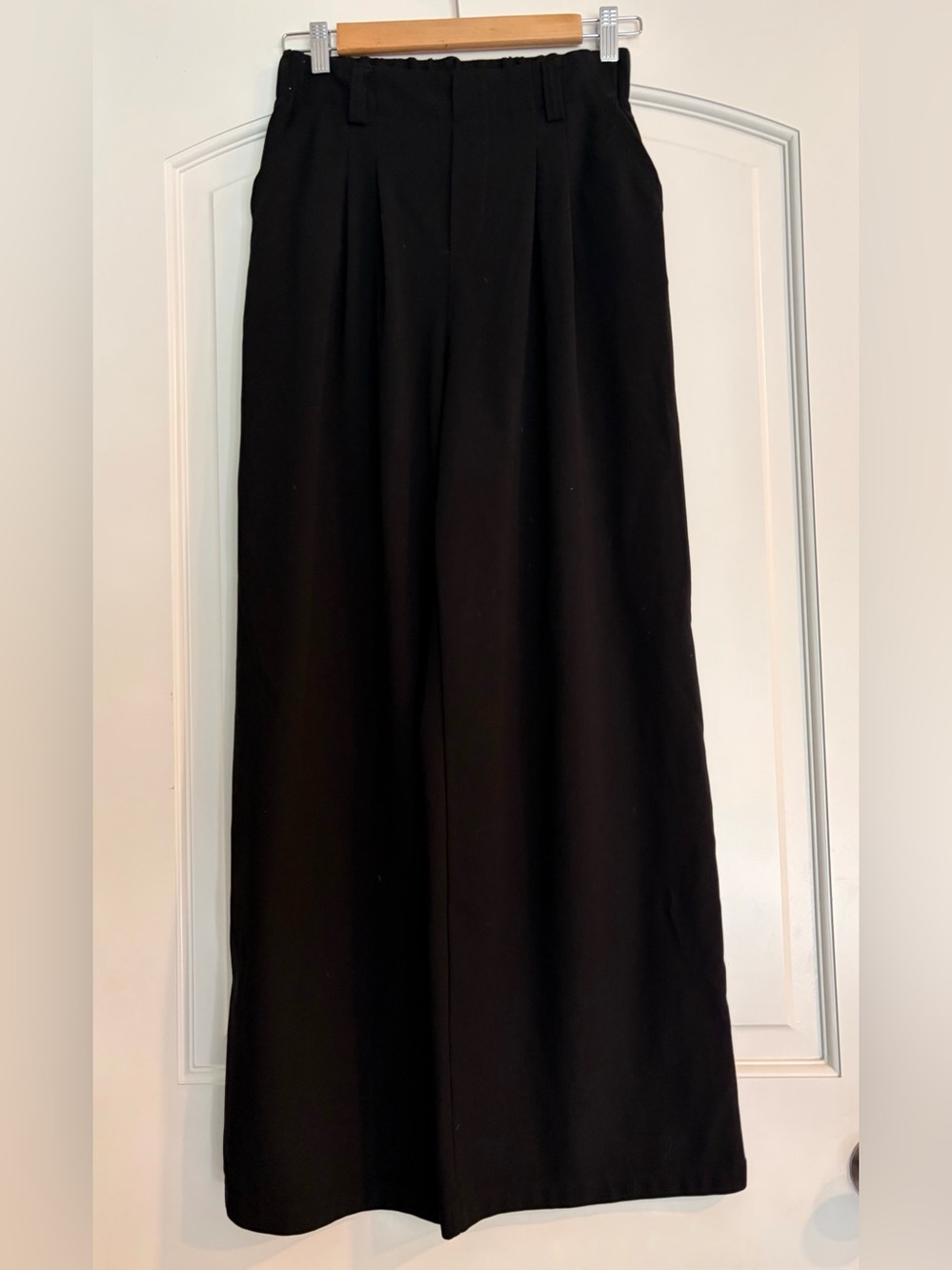 HALARA Black High-Waist Wide Leg Pants size Small Tall